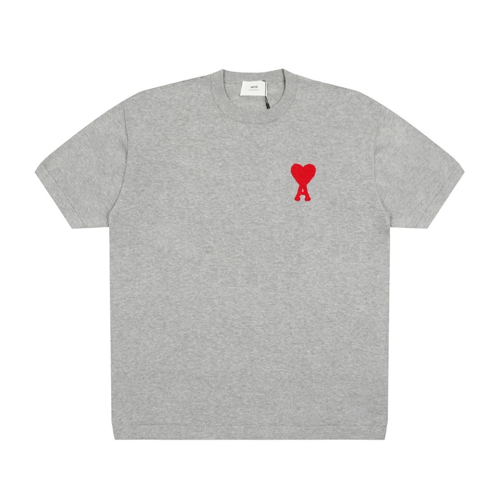 Ami Classic Heather Gray Crewneck Sweater